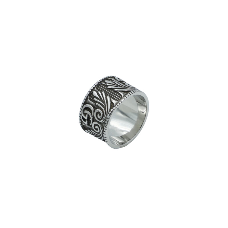 Arial Silver band Ring - Image 2