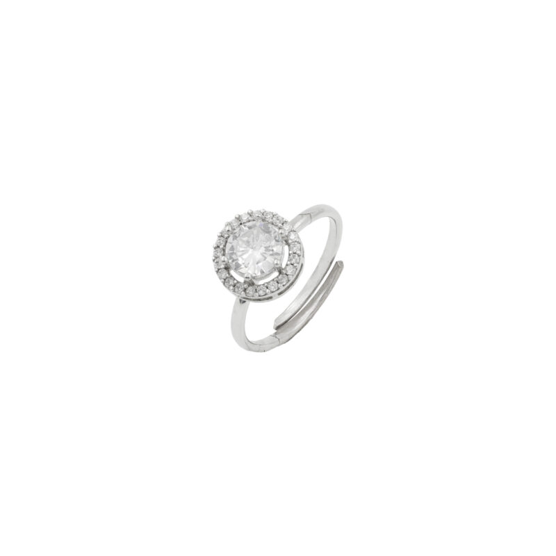 Arial Princess Round  Ring - Image 2