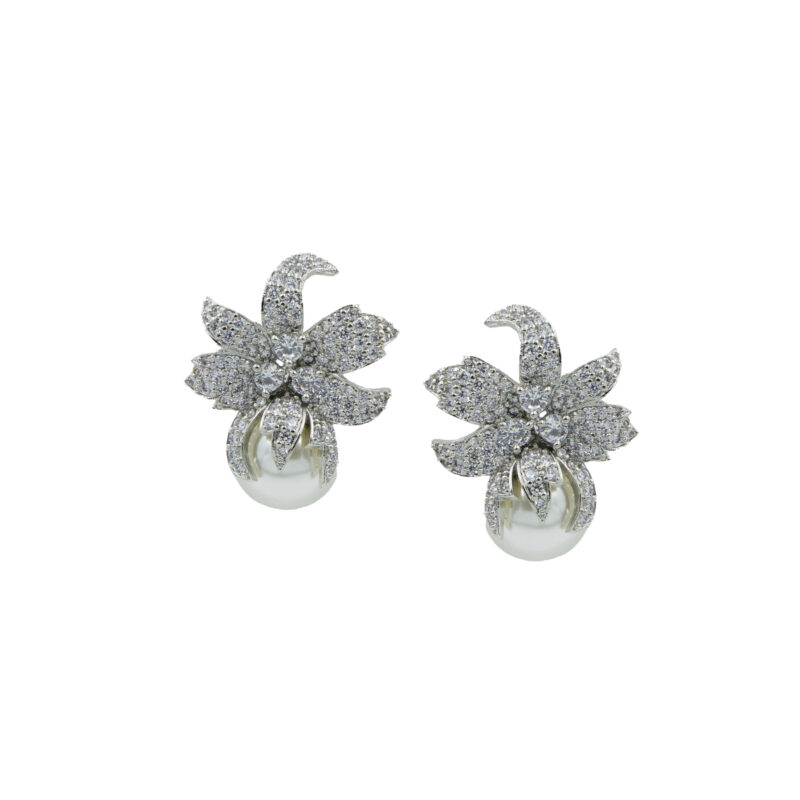 Arial Glint Pearl Earnings