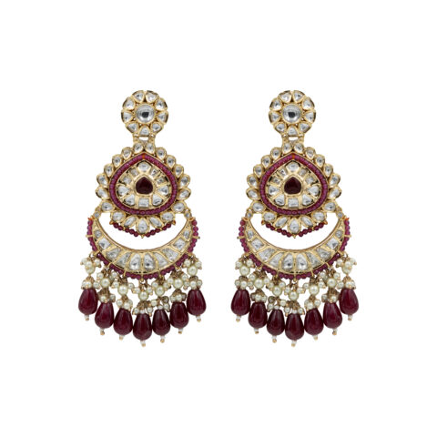Kalini Ruby Enchantment Chaandbali