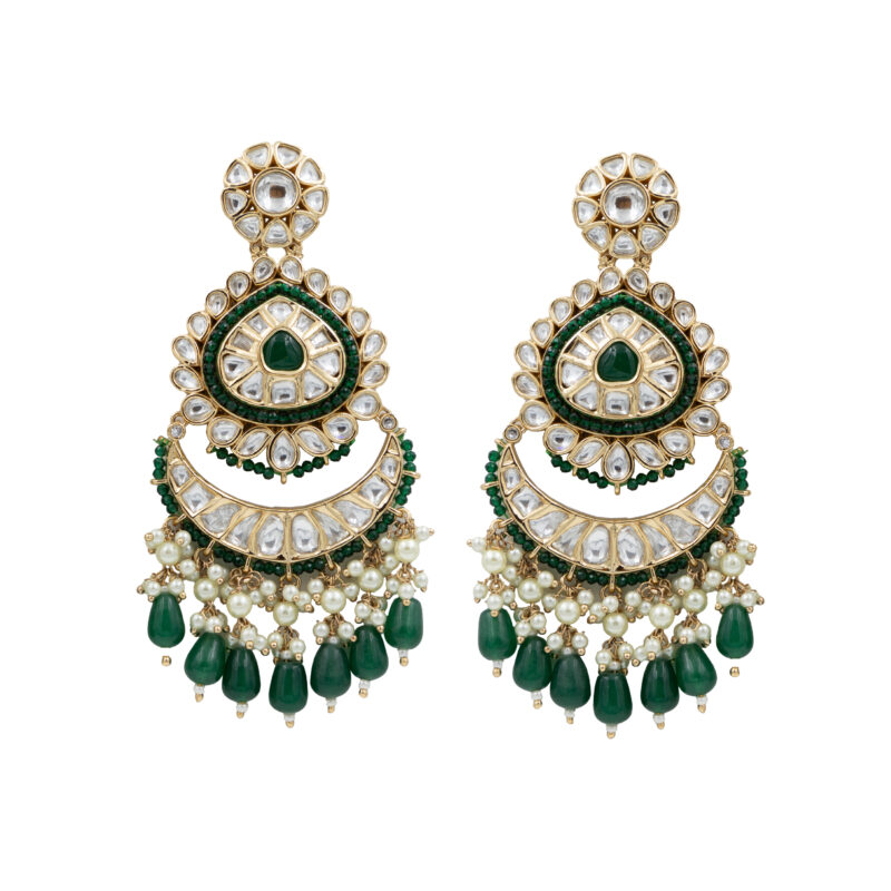 Kalini  Emerald Enchantment Chaandbali