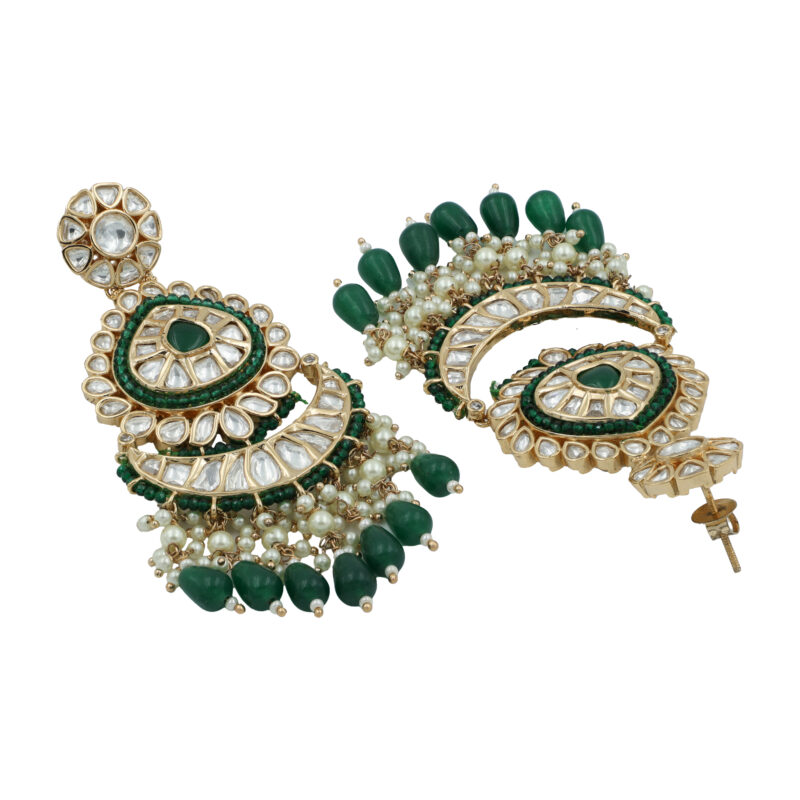 Kalini  Emerald Enchantment Chaandbali - Image 3