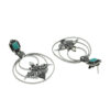 Amazonite Silver Jhumka Earings - Image 2